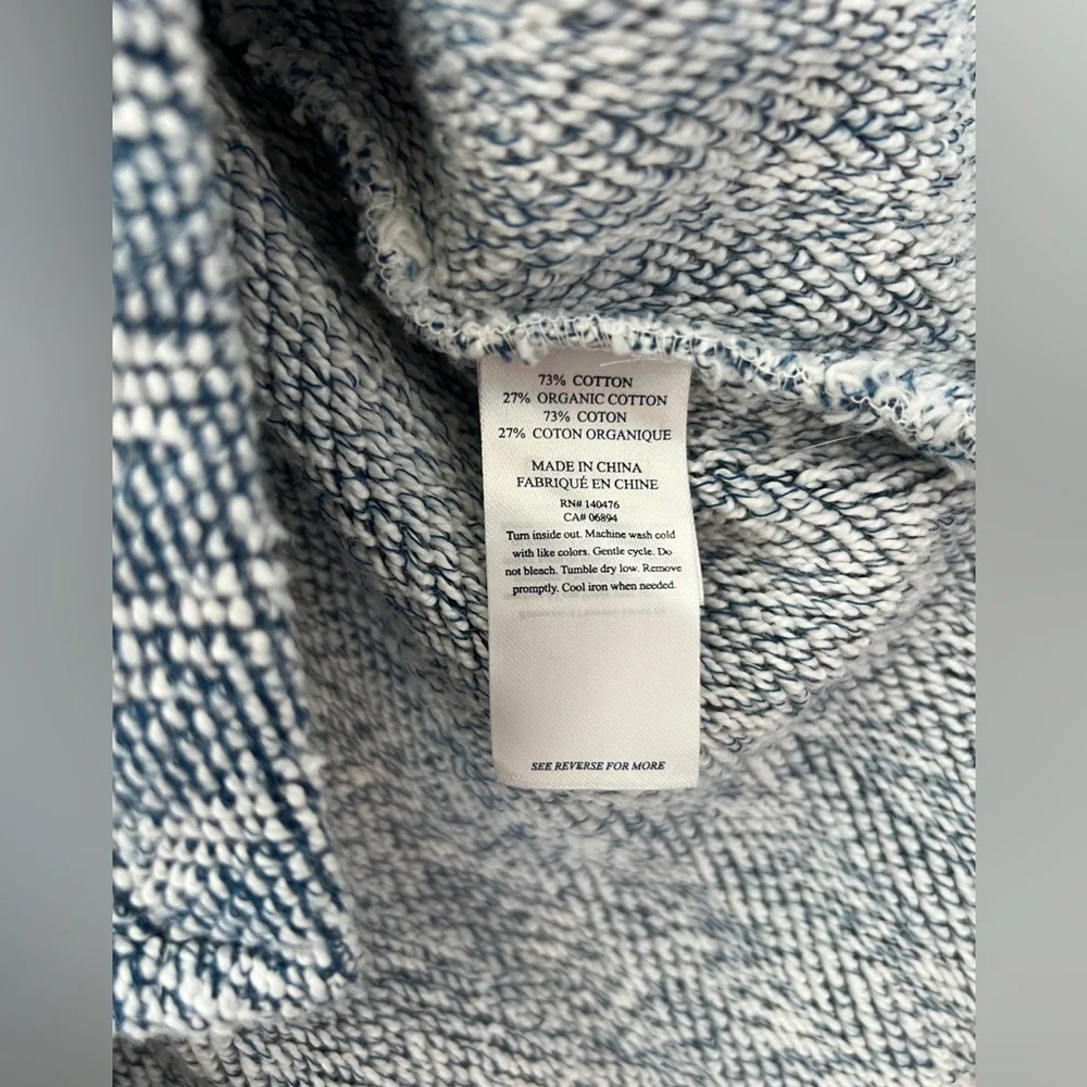 Faherty Light Blue Cozy Hoodie Pullover - Picture 5 of 8